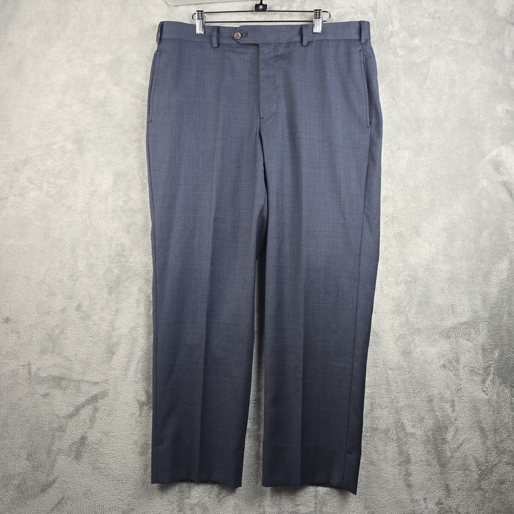 Brooks Brothers Madison Fit Dress Pants Mens 36x28 Dark Blue Wool Business